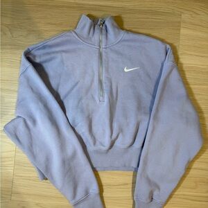 Nike Women's Lavender Half-Zip Sweater